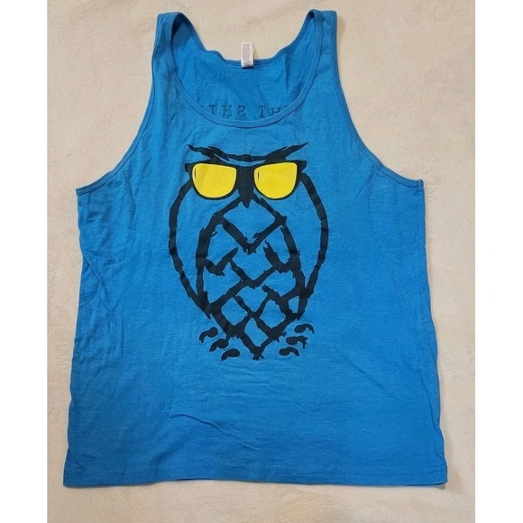 Other - NIGHT SHIFT BREWING EVERETT, MA BLUE TANK TOP WITH OWL LOGO SIZE MEDIUM